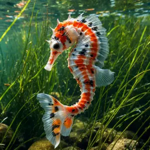 Koi fish + Seahorse